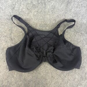 DELIMIRA Women's Front Closure‎ Posture Bra 38D Black